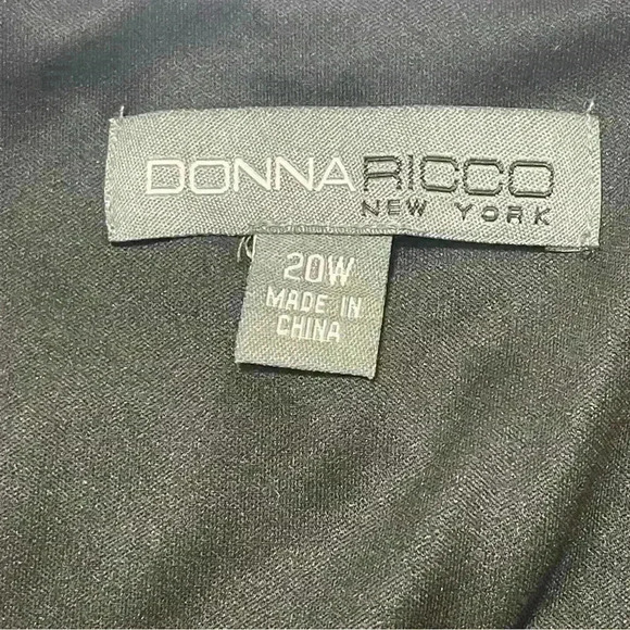 Donna Ricco Women’s midi Dress plus size 20W abstract - Picture 11 of 13